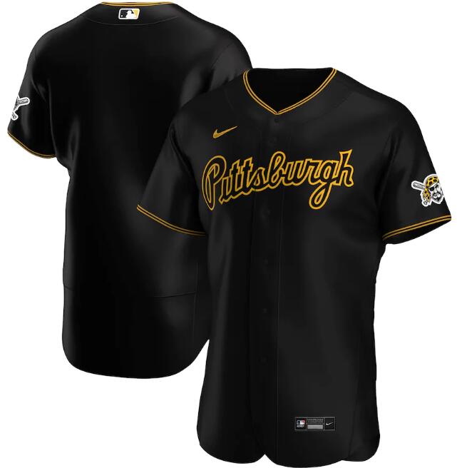 Men's Pittsburgh Pirates Black Cool Base Stitched MLB Jersey