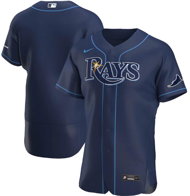 Men's Tampa Bay Rays Navy #39 Kevin Kiermaier Flex Base Stitched MLB Jersey - Click Image to Close