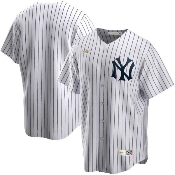 Men's New York Yankees White Cool Base Stitched MLB Jersey.