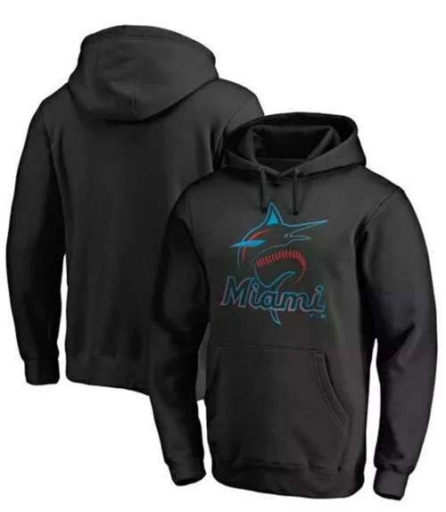 Men's Miami Marlins Black Hoodie