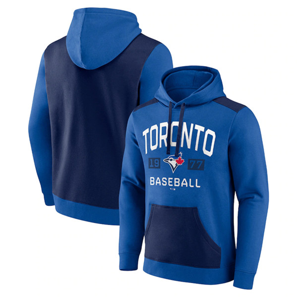 Men's Toronto Blue Jays Royal/Navy Chip In Pullover Hoodie