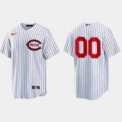 Men's Cincinnati Reds Active Player Custom 2022 White Field of Dreams Stitched Baseball Jersey - Click Image to Close