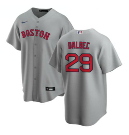 Men's Boston Red Sox #29 Bobby Dalbec Gray Cool Base Stitched MLB Jersey