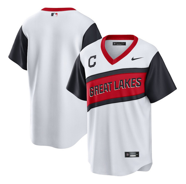 Cleveland Indians Blank 2021 White Little League Classic Home Cool Base Stitched Jersey (Men Women Youth size)