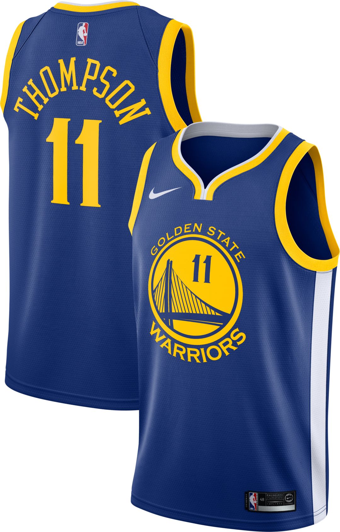 Men's Golden State Warriors #11 Klay Thompson Royal 2019 All Star Stitched NBA Jersey