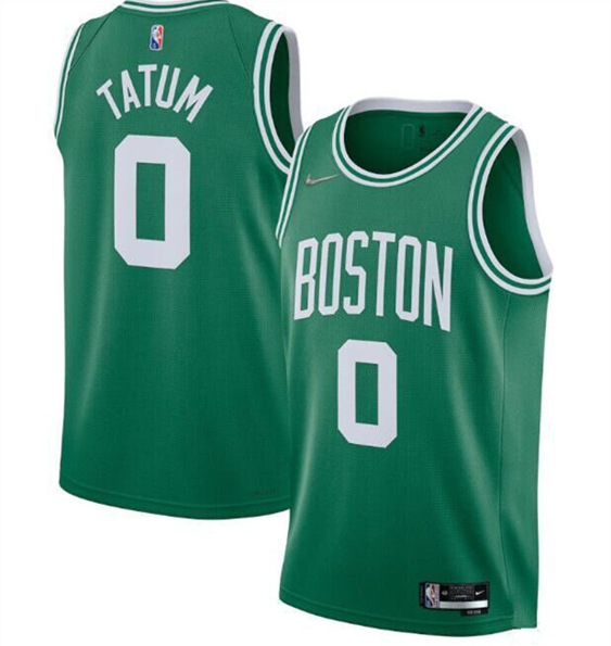 Men's Boston Celtics #0 Jayson Tatum 75th Anniversary 2021 Green Basketball Stitched Jersey - Click Image to Close