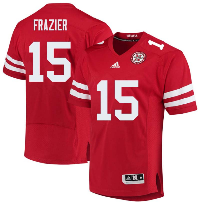 Cornhuskers #15 Tommie Frazier Red Stitched NCAA Jersey - Click Image to Close