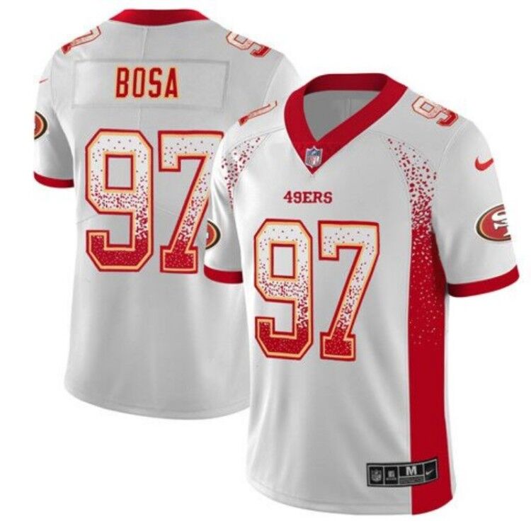 Men's San Francisco 49ers #97 Nick Bosa White 2019 Drift Fashion Color Rush Limited Stitched NFL Jersey - Click Image to Close