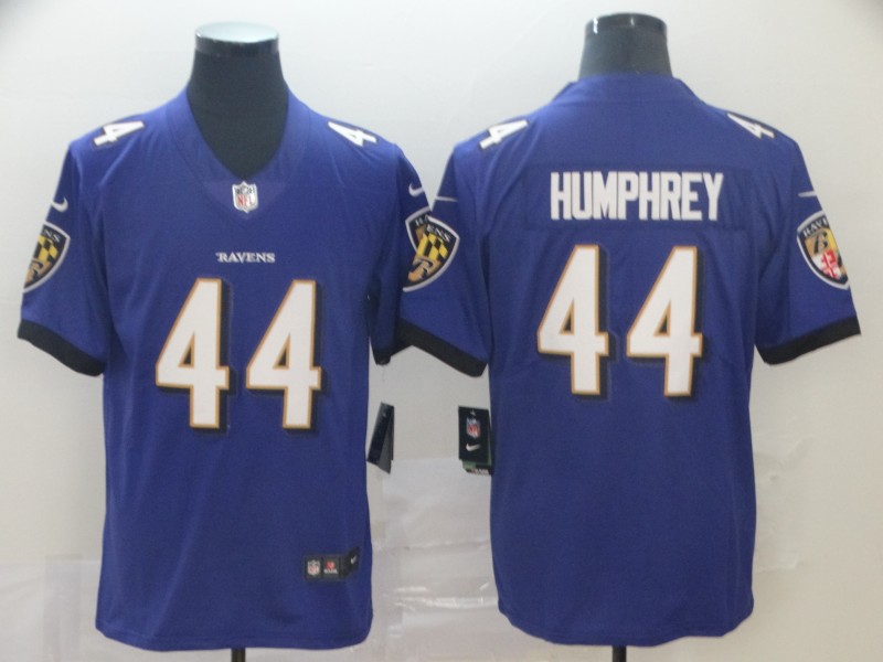 Men's Baltimore Ravens #44 Marlon Humphrey Purple Vapor Untouchable Limited NFL Jersey - Click Image to Close