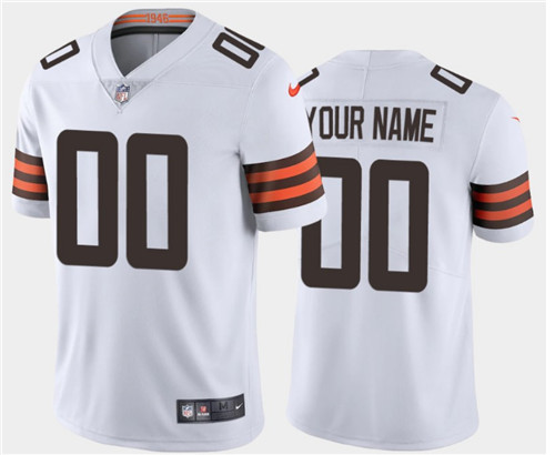 Men's Cleveland Browns ACTIVE PLAYER 2020 New White Vapor Untouchable Limited Stitched NFL Jersey