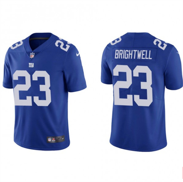 Men's New York Giants #23 Gary Brightwell Blue Vapor Untouchable Limited Stitched Jersey