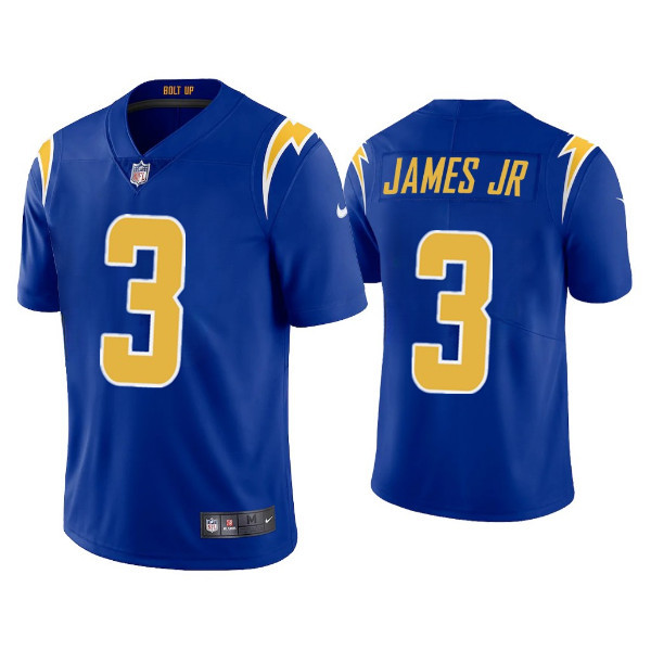 Men's Los Angeles Chargers #3 Derwin James Jr. Royal Vapor Untouchable Limited Stitched Jersey - Click Image to Close