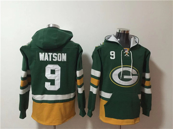 Men's Green Bay Packers #9 Christian Watson Green Ageless Must-Have Lace-Up Pullover Hoodie