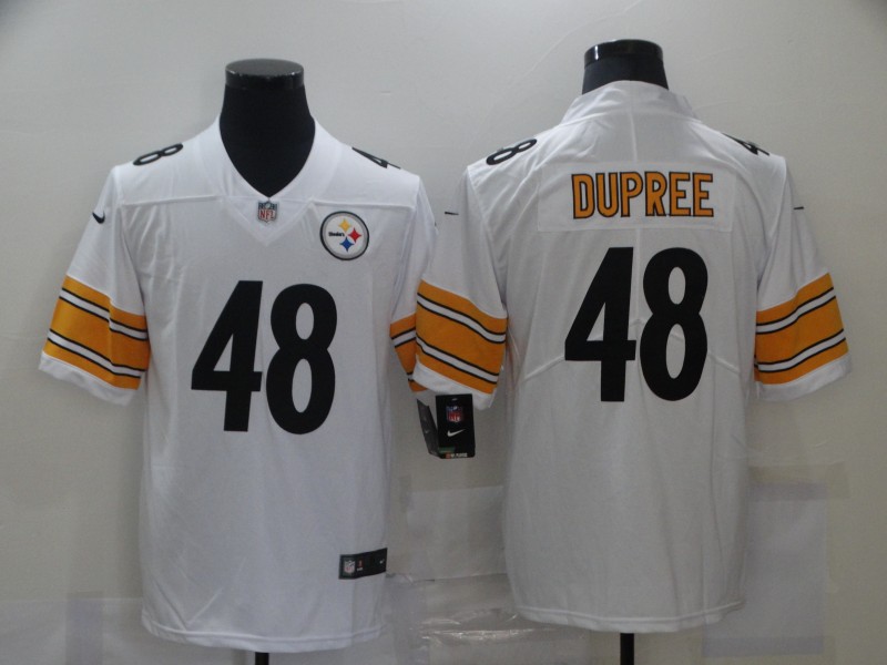 Men's Pittsburgh Steelers #48 Bud Dupree White Vapor Untouchable Limited Stitched NFL Jersey - Click Image to Close