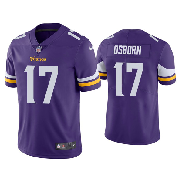 Men's Minnesota Vikings #17 K.J. Osborn Purple Vapor Untouchable Limited Stitched Jersey - Click Image to Close