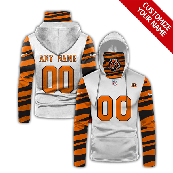 Men's Cincinnati Bengals Customize Hoodies Mask 2020 - Click Image to Close