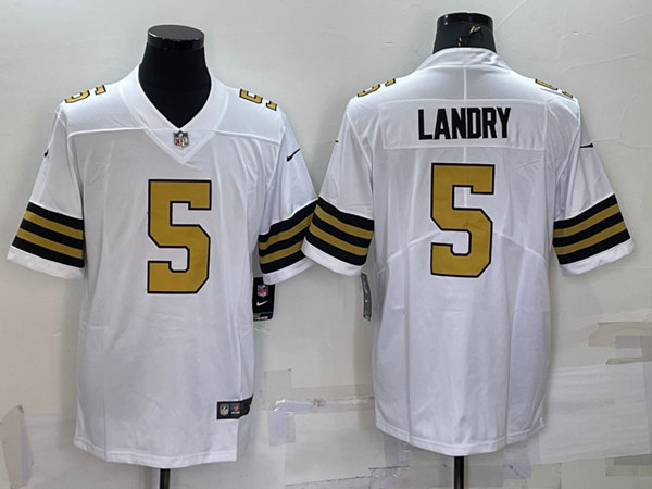 Men's New Orleans Saints #5 Jarvis Landry White Color Rush Limited Stitched Jersey