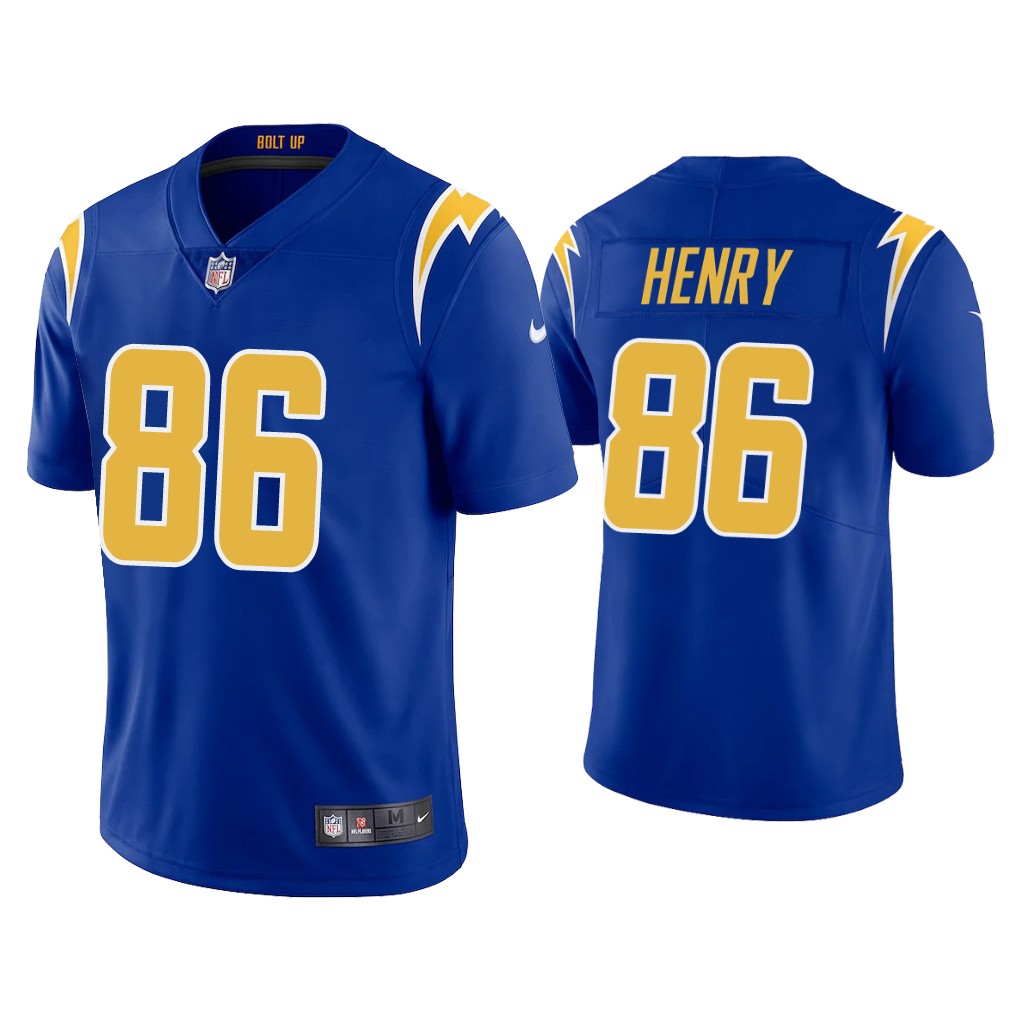 Men's Los Angeles Chargers #86 Hunter Henry 2020 Royal Vapor Untouchable Limited Stitched Jersey - Click Image to Close