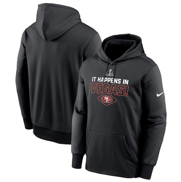 Men's San Francisco 49ers Black Super Bowl LVIII Lockup Pullover Hoodie