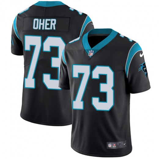 Men's Carolina Panthers #73 Michael Oher Black Vapor Untouchable NFL Limited Stitched Jersey