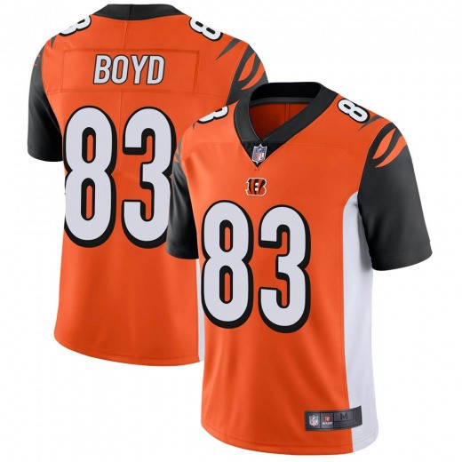 Men's Cincinnati Bengals #83 Tyler Boyd Orange Vapor Untouchable Limited Stitched NFL Jersey