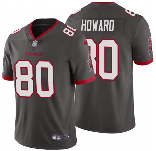 Men's Tampa Bay Buccaneers #80 O.J. Howard 2020 Grey Vapor Untouchable Limited Stitched NFL Jersey - Click Image to Close