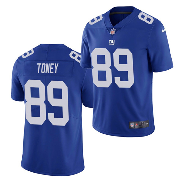 Men's New York Giants #89 Kadarius Toney Blue Vapor Untouchable Limited Stitched Jersey