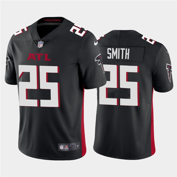 Men's Atlanta Falcons #25 Ito Smith 2020 Black Vapor Untouchable Limited Stitched NFL Jersey - Click Image to Close