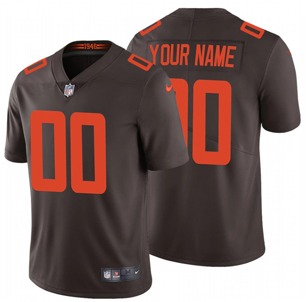 Men's Cleveland Browns ACTIVE PLAYER 2020 New Brown Vapor Untouchable Limited Stitched NFL Jersey - Click Image to Close