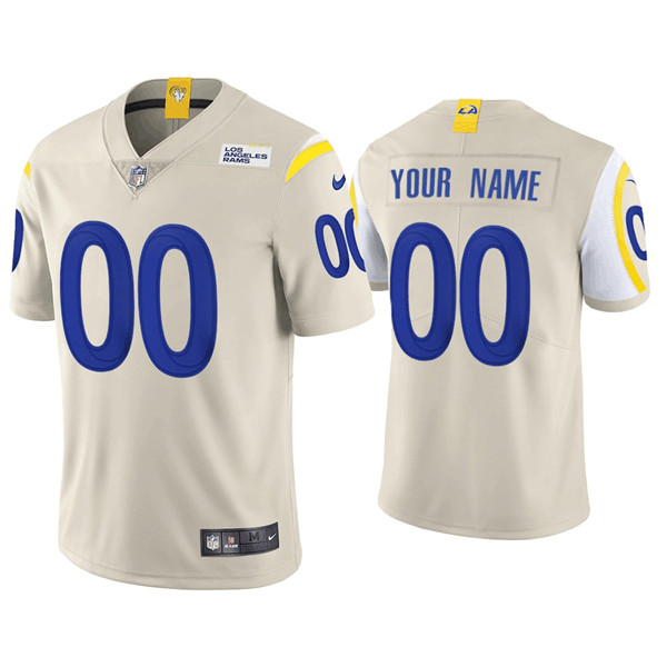 Men's Rams ACTIVE PLAYER Bone Vapor Untouchable Limited Stitched NFL Jersey