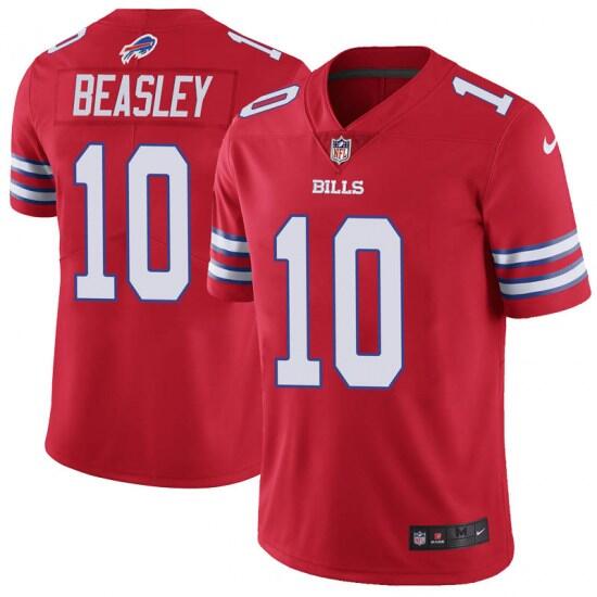 Men's Buffalo Bills #10 Cole Beasley Red Vapor Untouchable Limited Stitched NFL Jersey - Click Image to Close