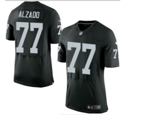 Men's Oakland Raiders #77 Lyle Alzado Black Vapor Untouchable Elite Stitched NFL Jersey - Click Image to Close