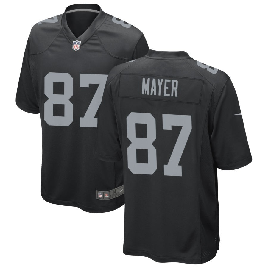 Las Vegas Raiders #87 Michael Mayer Black Game Limited Stitched Jersey