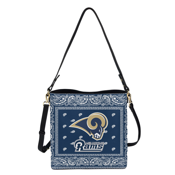 Los Angeles Rams PU Leather Bucket Handbag 001 - Click Image to Close