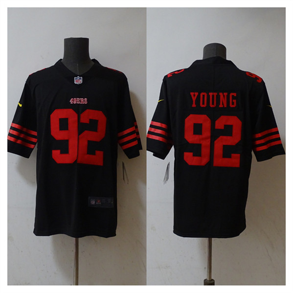 Men's San Francisco 49ers #92 Chase Young Black 2023 F.U.S.E. Stitched Football Jersey - Click Image to Close