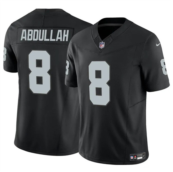 Men's Las Vegas Raiders #8 Ameer Abdullah Black F.U.S.E. Vapor Football Stitched Jersey