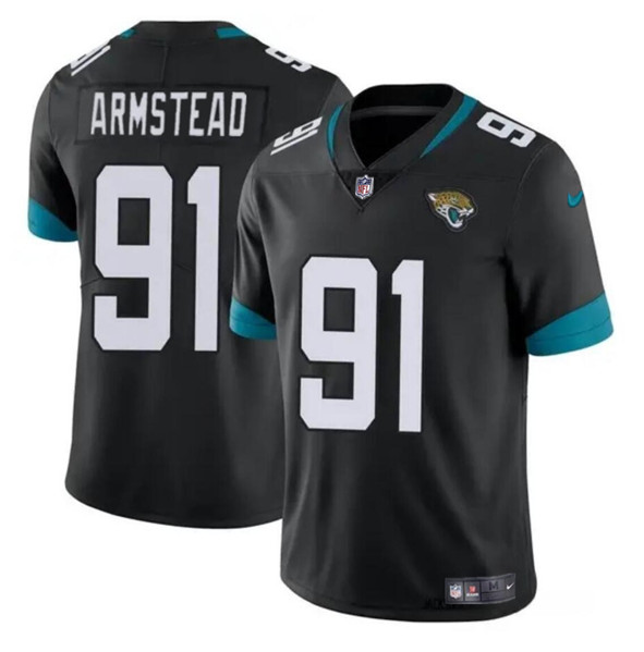 Men's Jacksonville Jaguars #91 Arik Armstead Black Vapor Untouchable Limited Football Stitched Jersey