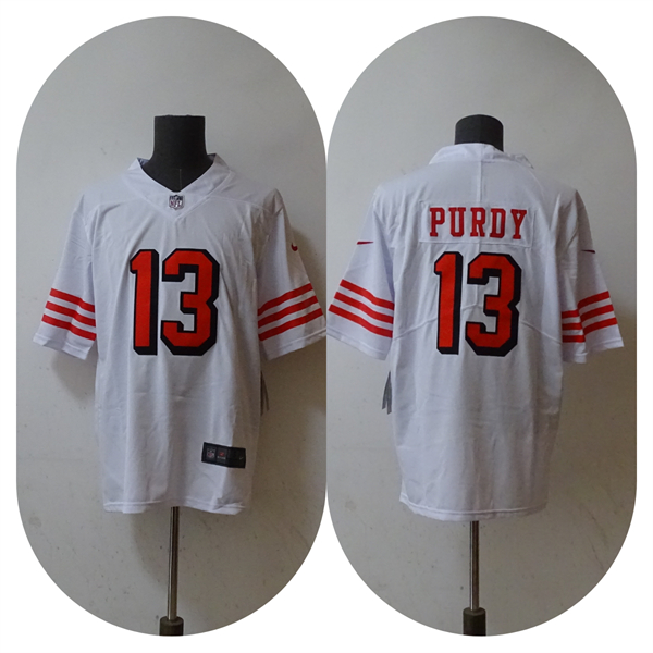 San Francisco 49ers #13 Brock Purdy New White Vapor Untouchable Limited Stitched Jersey - Click Image to Close