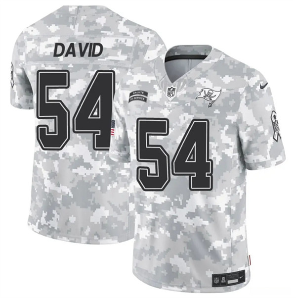 Men's Tampa Bay Buccaneers #54 Lavonte David Arctic Camo 2024 F.U.S.E. Salute to Service Limited Football Stitched Jersey