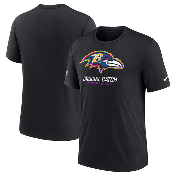 Men's Baltimore Ravens Black 2024 Crucial Catch T-Shirt - Click Image to Close