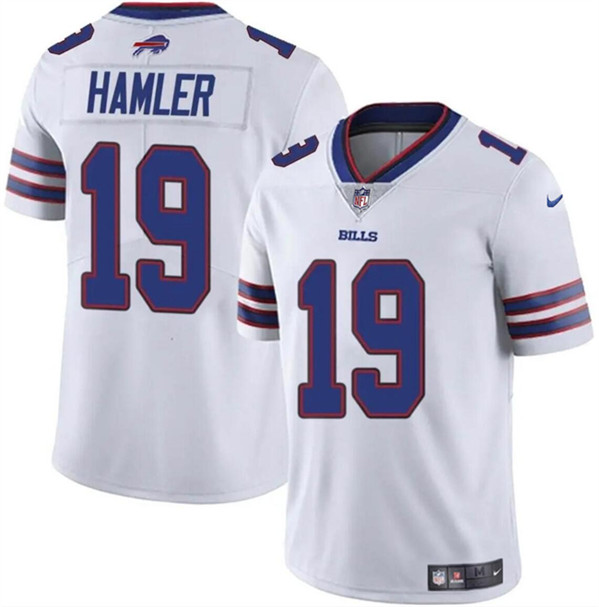 Men's Buffalo Bills #19 KJ Hamler White 2024 Vapor Untouchable Limited Football Stitched Jersey