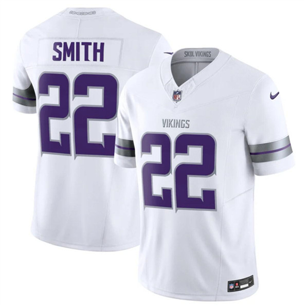 Men's Minnesota Vikings #22 Harrison Smith White F.U.S.E. Winter Warrior Limited Football Stitched Jersey - Click Image to Close