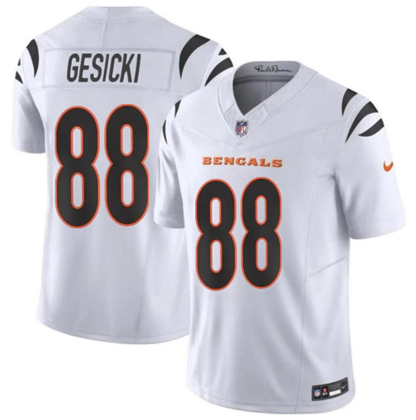 Men's Cincinnati Bengals #88 Mike Gesicki White 2024 F.U.S.E. Vapor Untouchable Limited Stitched Jersey - Click Image to Close