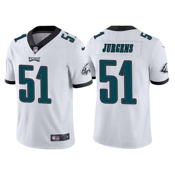 Men's Philadelphia Eagles #51 Cameron Jurgens White Vapor Untouchable Limited Stitched Jersey