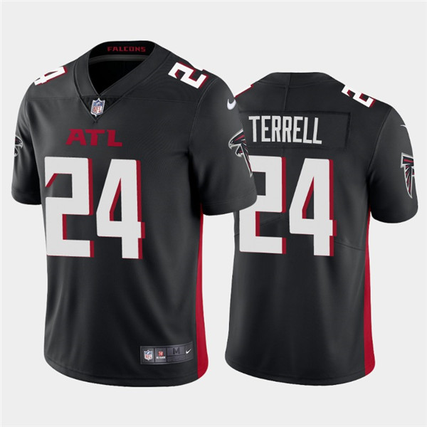 Men's Atlanta Falcons #24 A.J. Terrell 2020 Black Vapor Untouchable Limited Stitched NFL Jersey - Click Image to Close