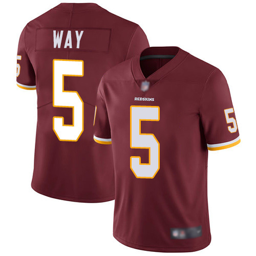 Men's Washington Redskins #5 Red Vapor Untouchable Limited NFL Stitched Jersey