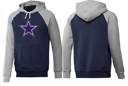 Dallas Cowboys Logo Pullover Hoodie Dark Blue & Grey