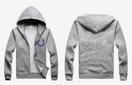 Nike Indianapolis Colts Authentic Logo Hoodie Grey - Click Image to Close