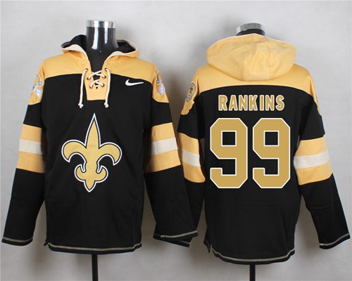 Nike Saints #99 Sheldon Rankins Black Player Pullover NFL Hoodie