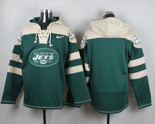 Nike Jets Blank Green Player Pullover NFL Hoodie - Click Image to Close